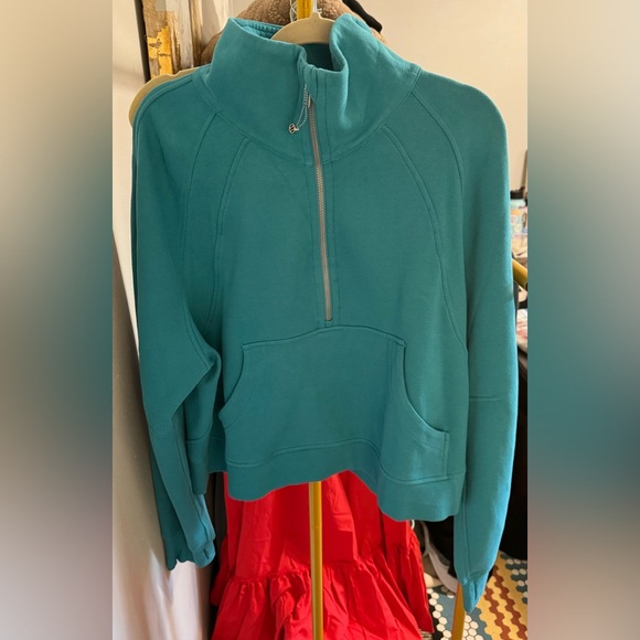 Lululemon Scuba Oversized Funnel Neck Half Zip XL/XXL Oceanic - Picture 2 of 4